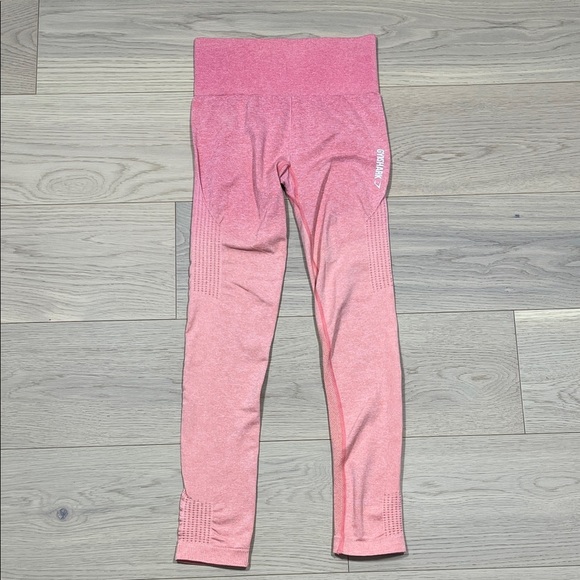 Gymshark Pants - Gymshark Seamless Leggings Women's Size Small Ombre Pink /Orange